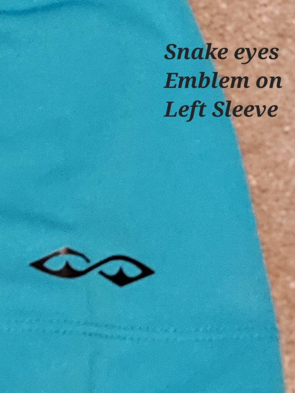 Snake Eyes Dry-18 Performance Golf Polo Medium Turquoise Shirt - Picture 4 of 8